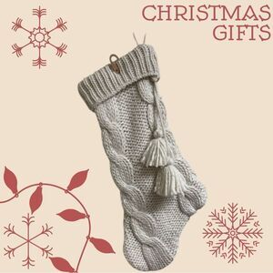 WINTER WHITE CHRISTMAS STOCKING NWT‎